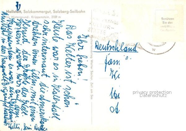 Seilbahn Salzberg Hallstatt Salzkammergut Krippe – Bild 2