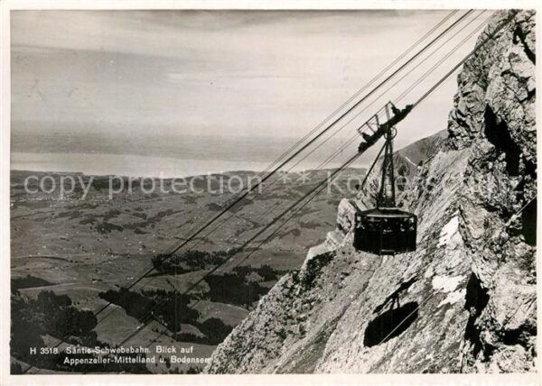 Seilbahn Säntis Appenzeller-Mittelland Bodensee