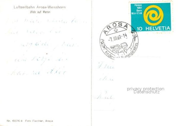 Seilbahn Arosa-Weisshorn Maran – Bild 2