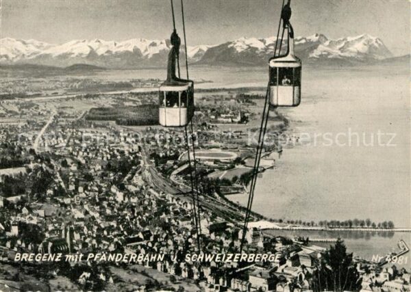 Seilbahn Pfänder Bregenz Schweizerberge