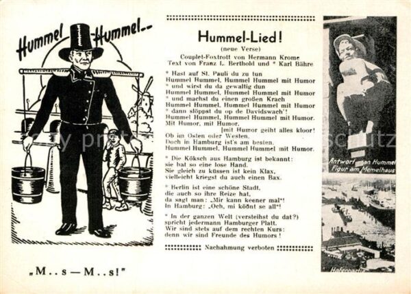 Liederkarte Hummel-Lied