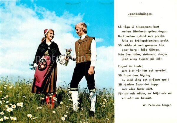 Gedicht auf AK Jämtlandssangen W. Peterson-Berger