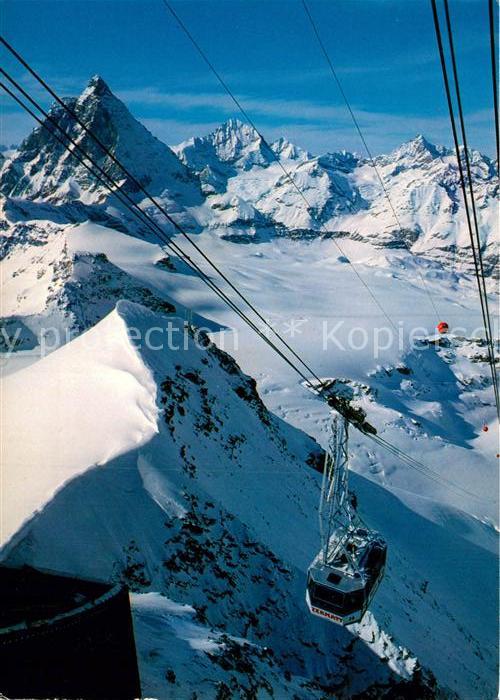 Seilbahn Klein Matterhorn Zermatt Obergabelhorn