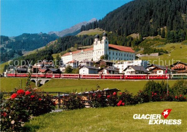 Eisenbahn Glacier-Express Disentis