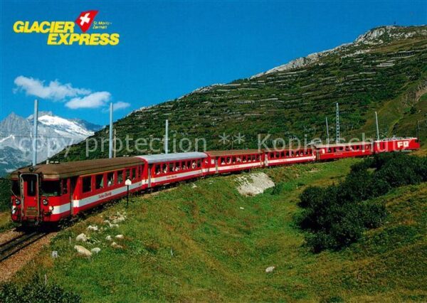 Eisenbahn Glacier-Express Furka-Oberalp-Bahn Ande