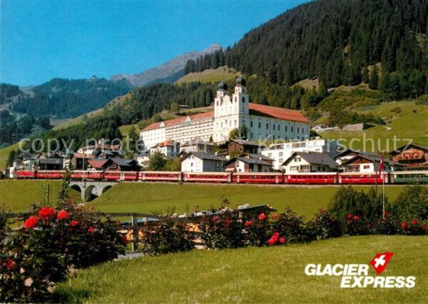 Eisenbahn Glacier-Express Disentis