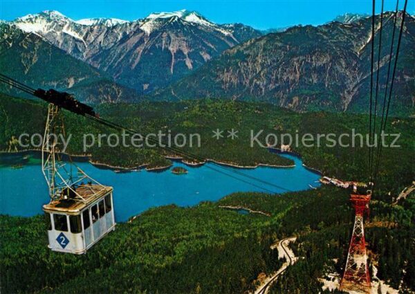 Seilbahn Zugspitze Eibsee Ammergauer Alpen