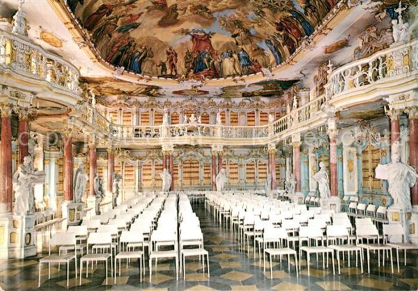 Bibliothek Library Bad Schussenried Rokoko-Bibliotheksaal