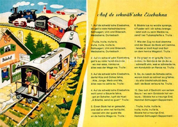 Eisenbahn Auf de schwäbsche Eisebahna
