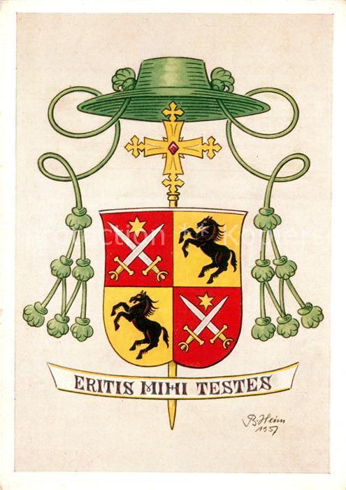 Wappen Bischof von Essen Eritis Mihi Testes