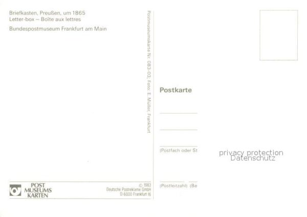 Briefkasten Preussen um 1865 – Bild 2