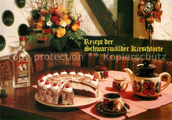Lebensmittel Rezept Schwarzwälder Kirschtorte