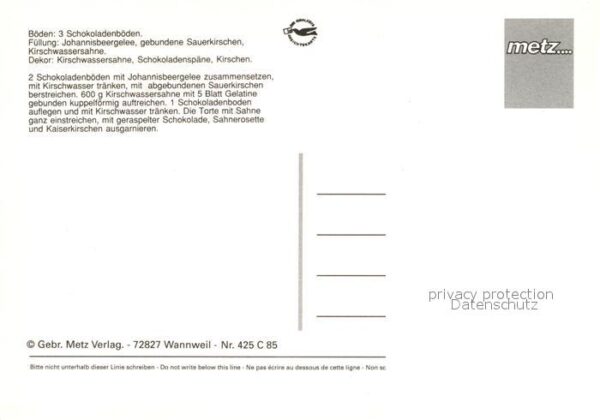 Lebensmittel Rezept Schwarzwälder Kirschtorte – Bild 2