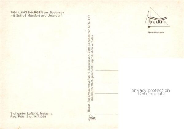 Langenargen Bodensee Fliegeraufnahme Schloss Montfort Unterd – Bild 2