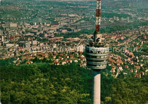 Stuttgart Fliegeraufnahme Fernsehturm