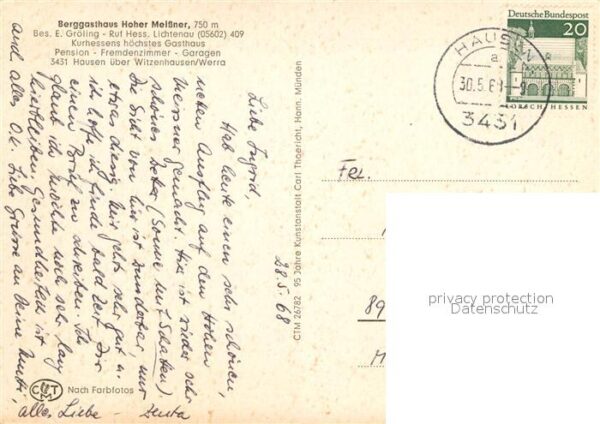Hessisch Lichtenau Berggasthaus Hoher Meißner – Bild 2