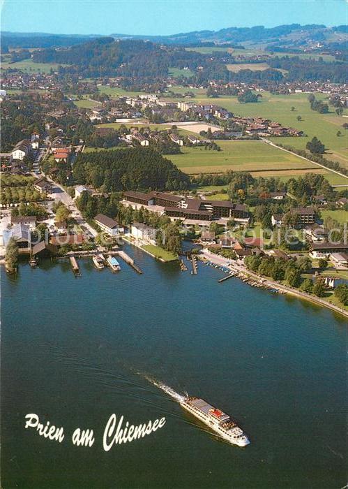 Prien Chiemsee Fliegeraufnahme