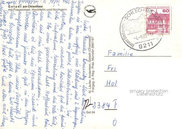 Gstadt Chiemsee Fliegeraufnahme Fraueninsel Hochfelln H – Bild 2