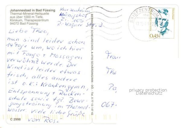 Bad Fuessing Fliegeraufnahme Thermal Mineral Heilque – Bild 2