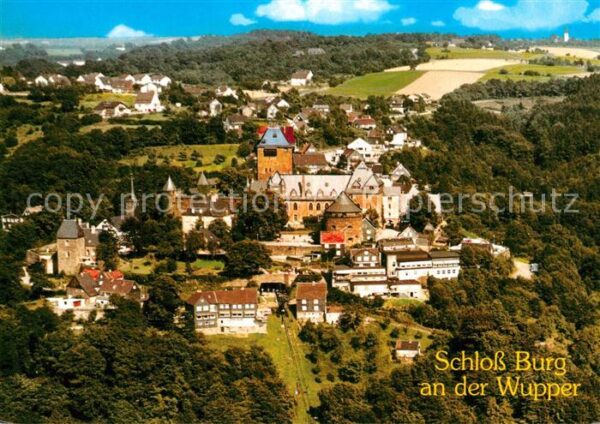 Solingen Fliegeraufnahme Schloss Burg