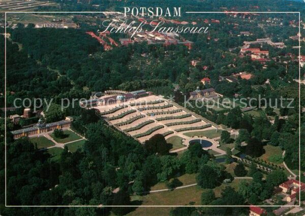 Potsdam Fliegeraufnahme Schloss Sanssouci