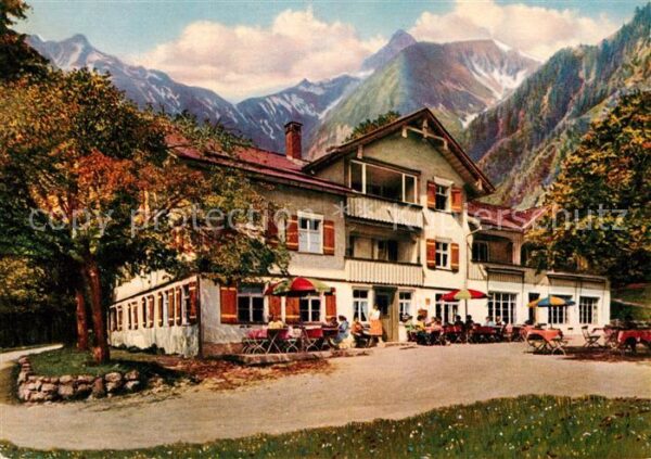Oberstdorf Berggasthof Spielmannsau Kratzer Tretta