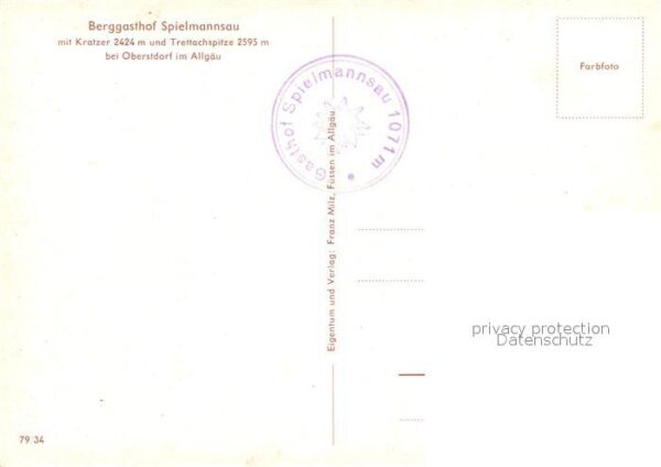 Oberstdorf Berggasthof Spielmannsau Kratzer Tretta – Bild 2