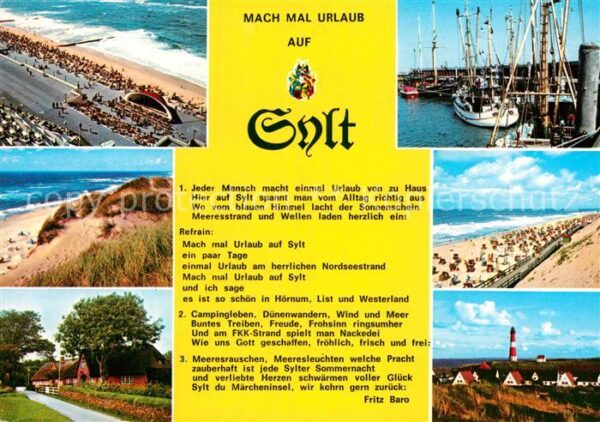 Insel Sylt Hafen Strand Dünen Leuchtturm