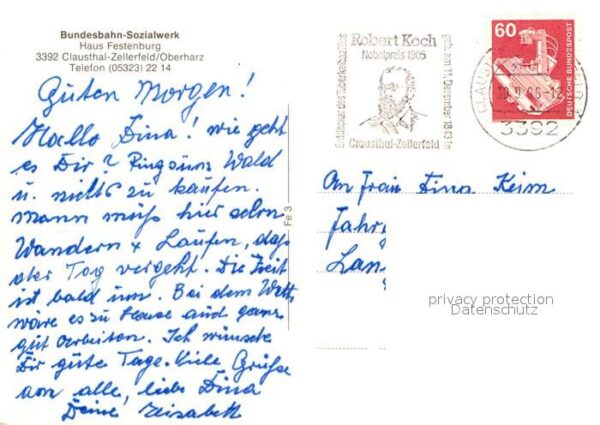 Clausthal-Zellerfeld Bundesbahn Sozialwerk Haus Festenburg – Bild 2