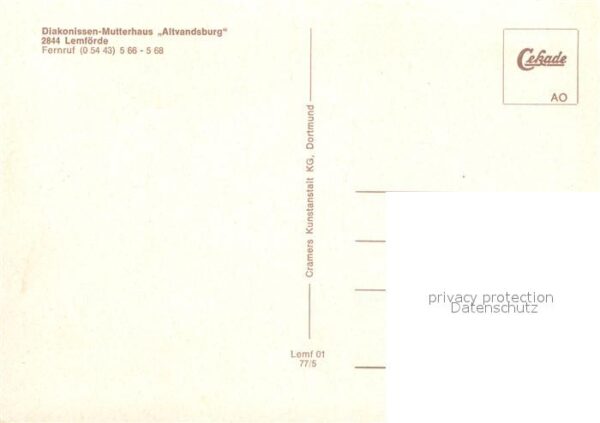 Lemfoerde Diakonissen Mutterhaus Altvandsburg – Bild 2