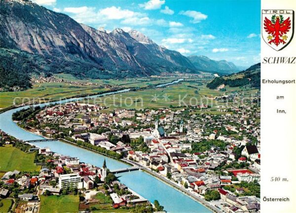 Schwaz Tirol Fliegeraufnahme Unterinntal Rofangebirg