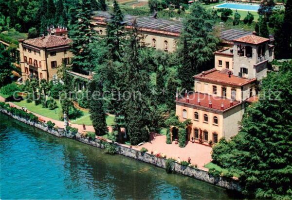 Castagnola-Cassarate Fliegeraufnahme Villa Favorita