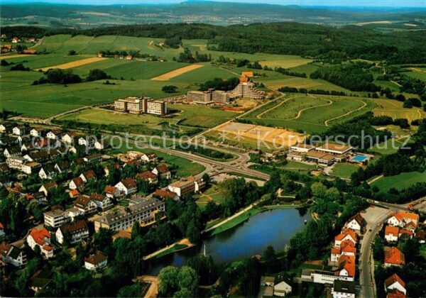 Horn-Bad Meinberg Fliegeraufnahme Kurparksee Bewegungszen