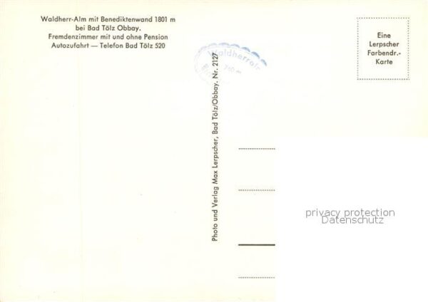 Bad Toelz Waldherr Alm Benediktinenwand – Bild 2