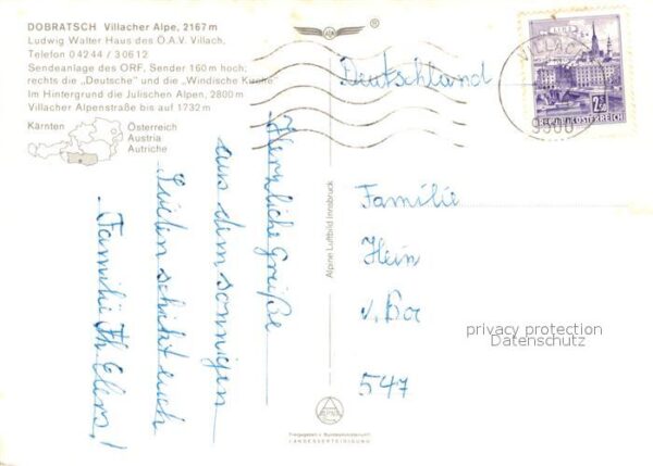 Dobratsch Kaernten Ludwig Walter Haus Sendeanlage ORF – Bild 2