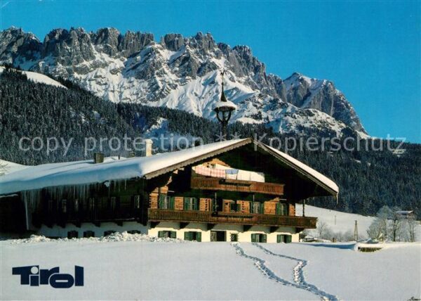 Tirol Region Wilder Kaiser Winter