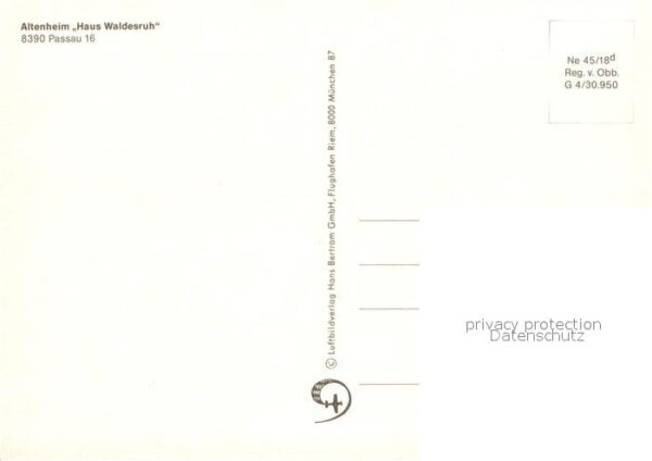 Passau Fliegeraufnahme Altenheim Haus Waldesru – Bild 2