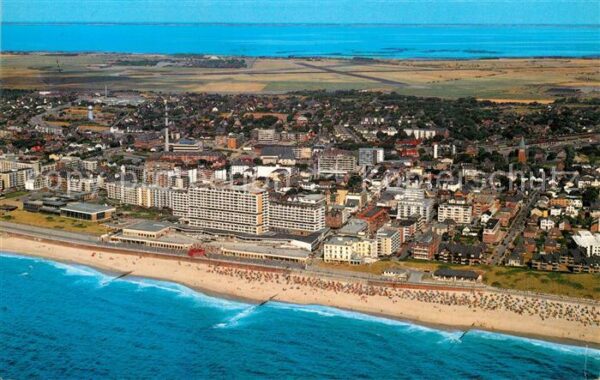 Westerland Sylt Fliegeraufnahme Strand