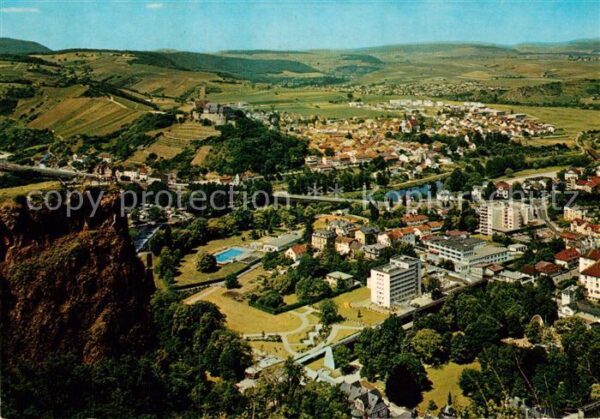 Bad Muenster Stein Ebernburg Fliegeraufnahme Rheingrafenstein