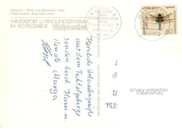 Wunsiedel Kösseine Bayreuther Haus Fichtelnalbtal – Bild 2