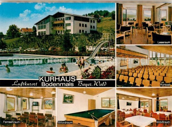 Bodenmais Kurhaus Kursaal Leseraum Fernsehraum Bi