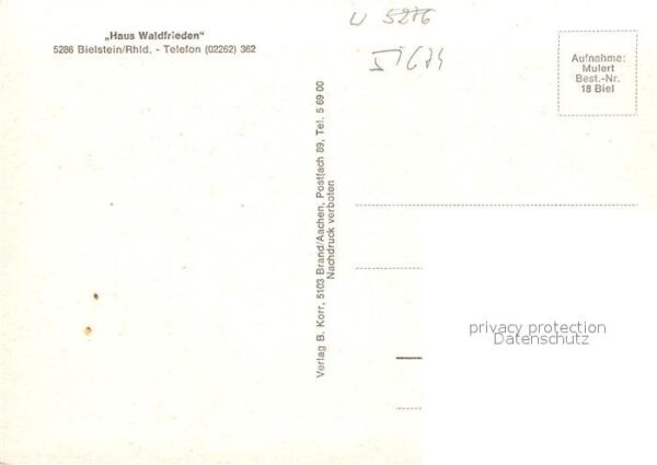 Bielstein Haus Waldfrieden – Bild 2