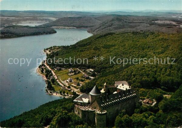 Edersee Fliegeraufnahme Schloss Waldeck