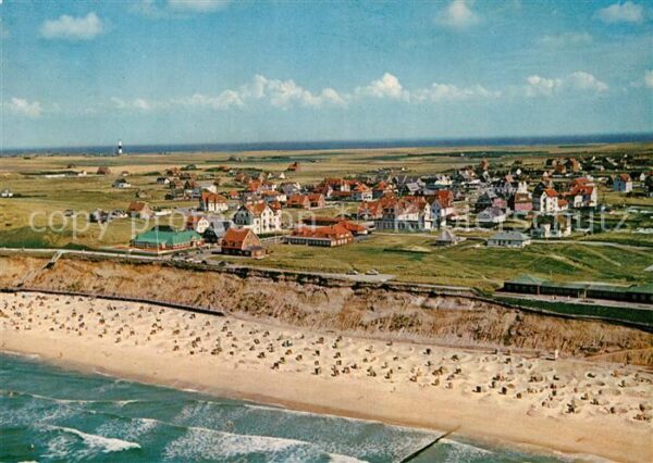 Wenningstedt Sylt Fliegeraufnahme Strand