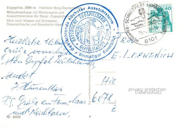 Zugspitze Münchnerhaus Wetterwarte Aussichtsterra – Bild 2