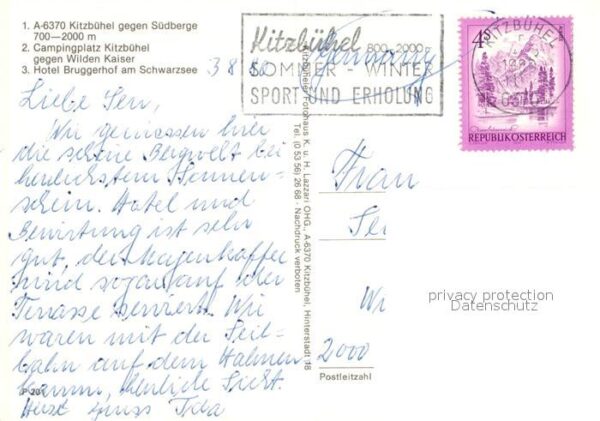 Kitzbuehel Tirol Campingplatz Wilder Kaiser Hotel Brugge – Bild 2