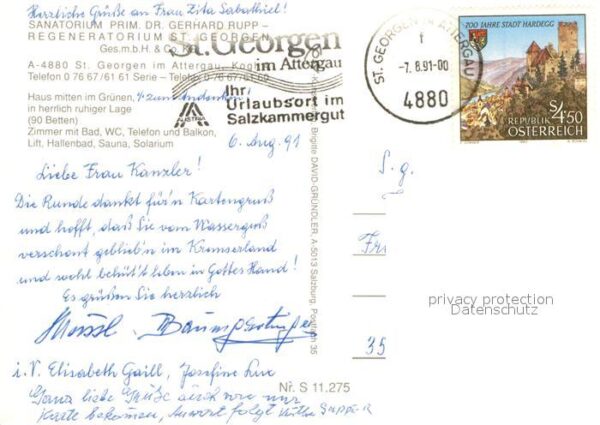 Sankt Georgen Attergau Sanatorium Prim Gerhard Rupp – Bild 2
