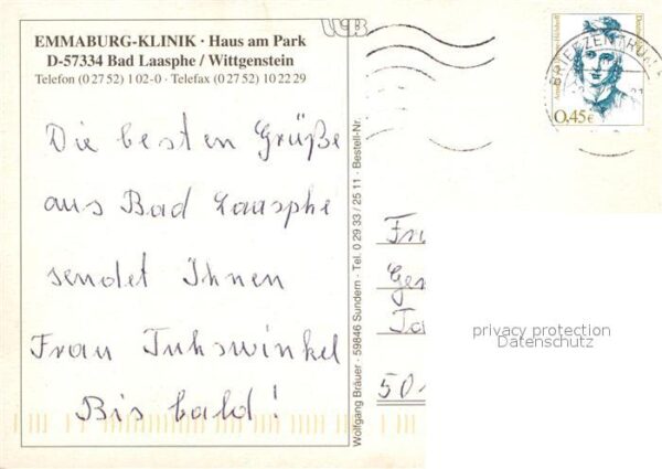 Bad Laasphe Emmaburg Klinik Haus am Park – Bild 2