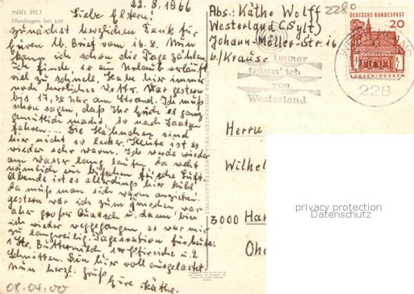 Insel Sylt Fliegeraufnahme Ellenbogen List – Bild 2
