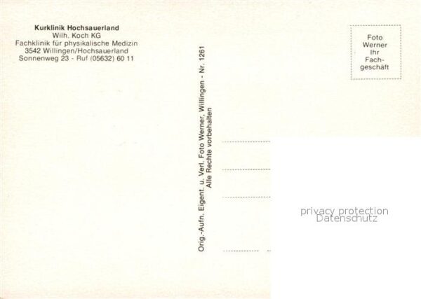 Willingen Sauerland Kurklinik Hochsauerland – Bild 2